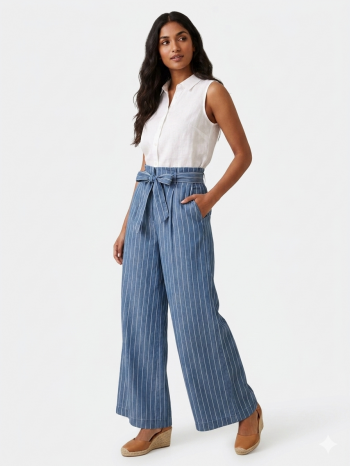 Nautical Vibes Palazzo Pants